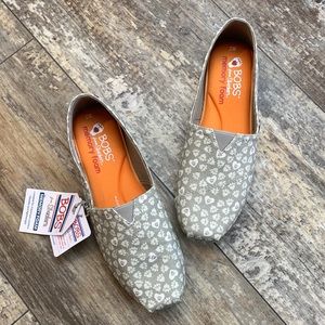 NEW BOBS for Dogs Paw Print Canvas Shoes